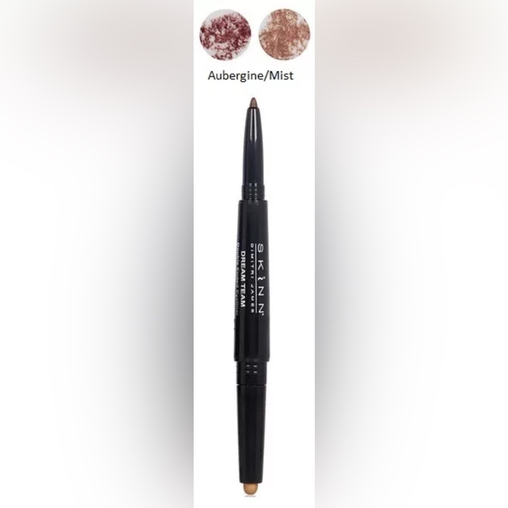 Skinn Cosmetics Dream Team Eyeliner Duo in Aubergine/Mist - Brand New
